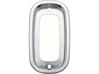 Tail Light Bezel; Clear Anodized Aluminum (60-66 C/K10 Fleetside)