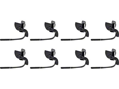 Tail Light Molding Clip Set; 8-Piece Set (67-68 C/K10)