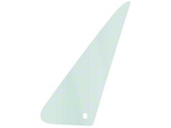 Tempered Door Vent Glass with 1-Hole; Light Green Tint; Driver Side (80-86 C/K10)