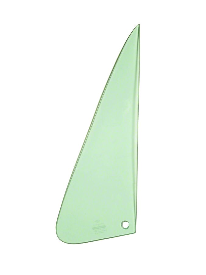 Window Glass Driver Ecklers Tempered Vent Window Glass; Driver Side; Green Tint (73-80 ...