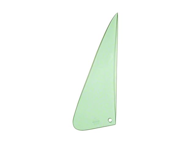 Window Glass Driver Ecklers Tempered Vent Window Glass; Driver Side; Green Tint (73-80 ...