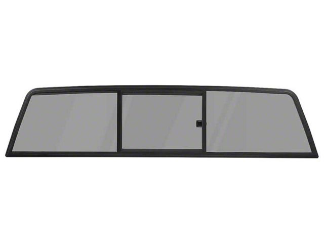 Dark Lens Rear Window Ecklers Three Panel Design Rear Sliding Glass Window; Dark Limo Privacy ...