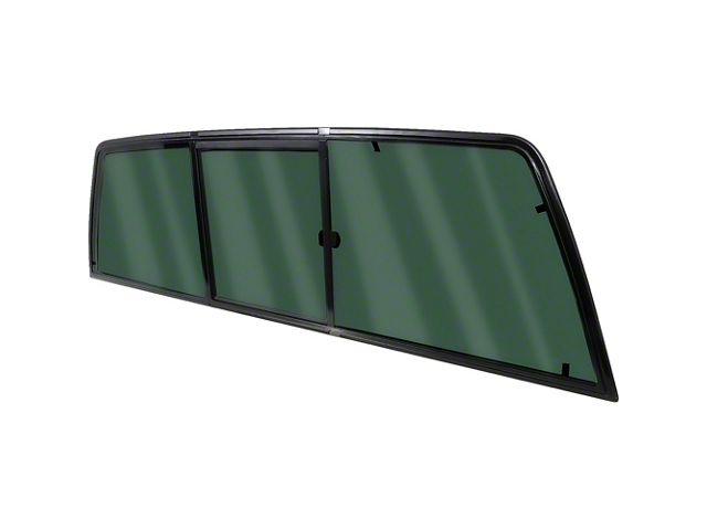 Dark Lens Rear Window Ecklers Three Panel Rear Sliding Glass Window; Dark Limo Privacy Tint ...