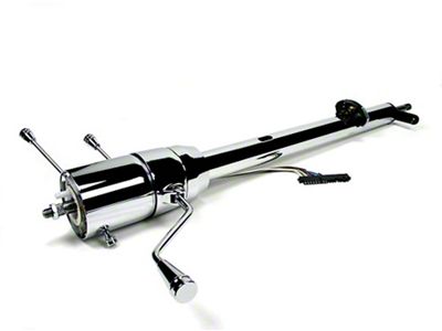 Chevy Truck Tilt Steering Column, Column Shift, Polished Aluminum, 1967-1972