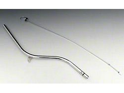 Transmission Dipstick & Tube, Turbo Hydra-Matic350 TH350, Automatic Transmission, Chrome (55-57 Chevy Bel Air; 55-57 Chevy 150; 55-57 Chevy 210; 55-57 Chevy Nomad)