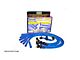 Chevy Truck - Truck Taylor Plug Wires, Stainless Steel, Braided Covering, 8mm, For 350 & 400 SB, Blue, 1976-1980