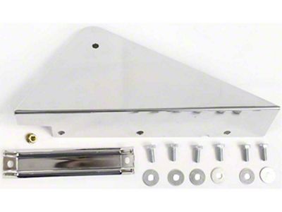 Chevy Truck - Under Cab Corner Mud Guard, Chrome, Left, 1960-66