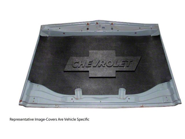 Chevy Truck Under Hood Cover, Quietride AcoustiHOOD, 3-D Molded, With Logo, 1980-1987