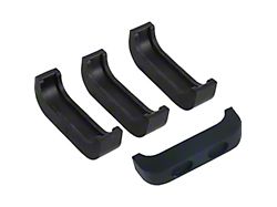 Upper and Lower Radiator Mount Cushion Set; 4-Piece (67-72 C/K10 w/ 4-Row Radiator)