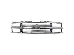 Upper Replacement Grille; Chrome (94-99 C1500, C2500, C3500, K1500, K2500, K3500)