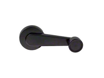 Window Crank Handle; Black with Black Knob (81-91 Blazer, C10, Jimmy, K10)