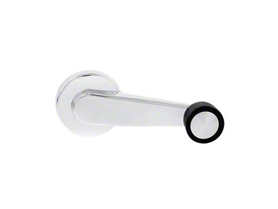 Window Crank Handle; Chrome with Black Knob (81-91 Blazer, C10, Jimmy, K10)