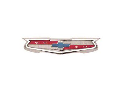 Chevy Trunk Emblem Assembly, 6-Cylinder, 1956-1957