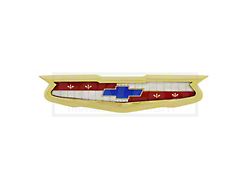 Trunk Emblem Assembly, With Gold Bezel, 6-Cylinder (1957 Chevy Bel Air)