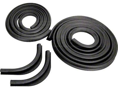 Trunk Weatherstrip Weatherstrip Set, Show Quality, Fleetline; Styleline Deluxe (1949-1952 Fleetline; 1949-1952 Styleline Deluxe)