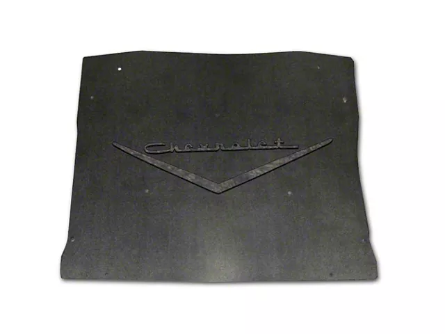 Chevy Under Hood Cover, Quietride AcoustiHOOD, 3-D Molded, With Logo, 1955-1956