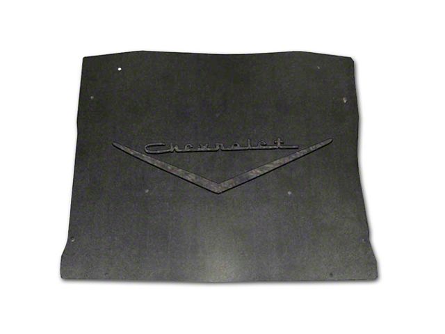 Chevy Under Hood Cover, Quietride AcoustiHOOD, 3-D Molded, With Logo, 1957