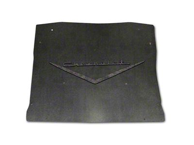 Chevy Under Trunk Cover, Quietride, 3-D Molded, With Logo, 1955-1956