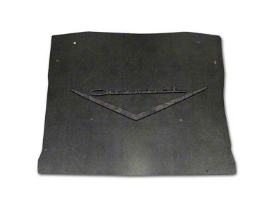 Chevy Under Trunk Cover, Quietride, 3-D Molded, With Logo, 1957