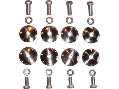 Upper & Lower Control Arm Washer/Bolt Set,S/S,55-57