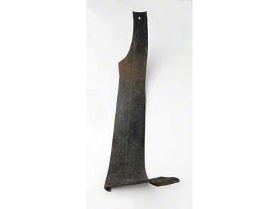 Chevy Used 2 & 4-Door Hardtop, Nomad Left Vertical Inner Windshield Garnish Molding, 1955-1957