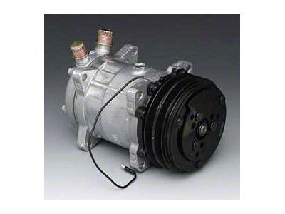 Chevy V-Belt Air Conditioning Compressor, Sanden, Unpolished, 1955-1957