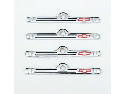 Valve Cover Clamps,Chrome,w/Bowtie,55-72