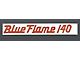 Chevy Valve Cover Decal, 6-Cylinder, Blue Flame 140, 1956-1957