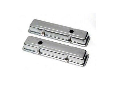 Chevy Valve Covers, Short, Small Block, Chrome, 1955-1957
