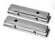 Chevy Valve Covers, Short, Small Block, Chrome, 1955-1957