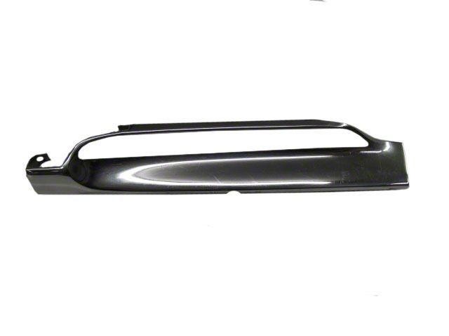 Chevy Vent Window Bottom, Beltline Molding, Left, Stainless, Polished, 4-Door HT, USED, 1956-1957