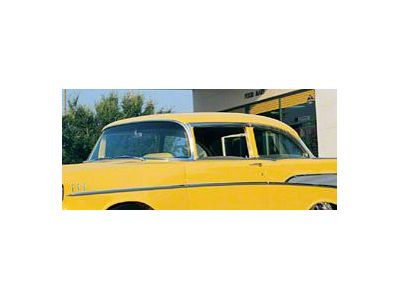 Vent Window Delete Glass Set, Clear, 2-Door Sedan (55-57 Chevy Bel Air; 55-57 Chevy 150; 55-57 Chevy 210)