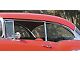 Chevy Vent Window, Installed In Frame, Clear, Hardtop & Nomad, Left, 1955-1957