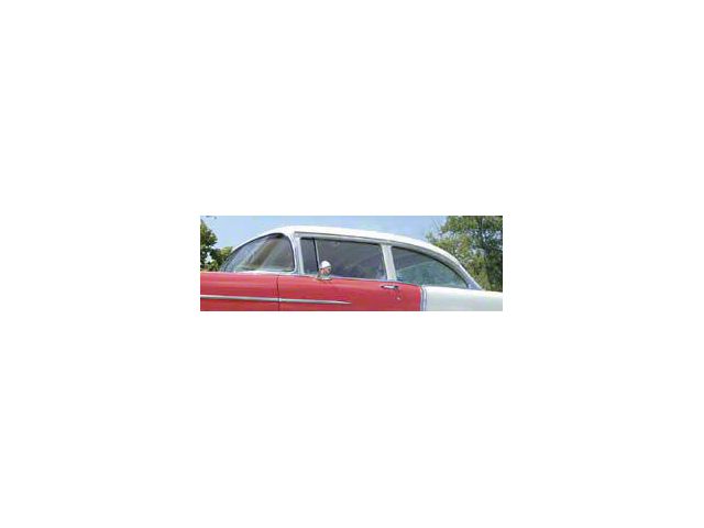 Chevy Vent Window, Installed In Frame, Clear, Sedan & Wagon, Left, 1955-1957