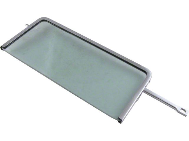 Chevy Vent Window, Installed In Frame, Tinted, Convertible,Right, 1955-1957 (Bel Air Convertible)