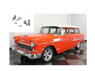 Chevy Wagon Front & Rear Bumper Guard Kit, 1955