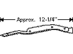 Chevy Weatherstripping, Door Hinge Pillar Auxiliary Beltline, Except 2-Door Coupe & Convertible Styline, 1949-1952