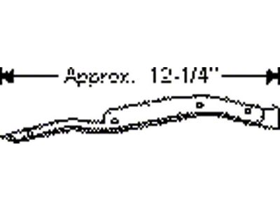 Chevy Weatherstripping, Door Hinge Pillar Auxiliary Beltline, Except 2-Door Coupe & Convertible Styline, 1949-1952