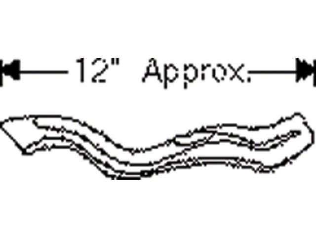 Chevy Weatherstripping, Door Hinge Pillar Beltline, Bel AirTwo Door Hardtop And Convertible And Styleline Convertible,1949-1952