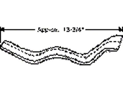 Chevy Weatherstripping, Door Hinge Pillar Beltline, Except 2-Door Coupe & Convertible Styleline, 1949-1952