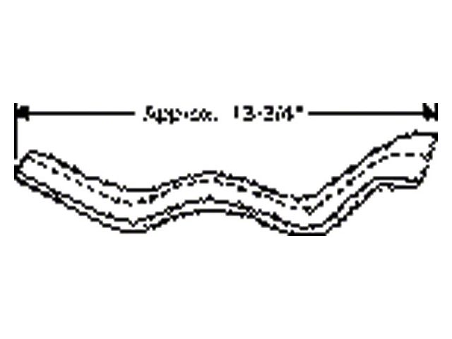 Chevy Weatherstripping, Door Hinge Pillar Beltline, Except 2-Door Coupe & Convertible Styleline, 1949-1952