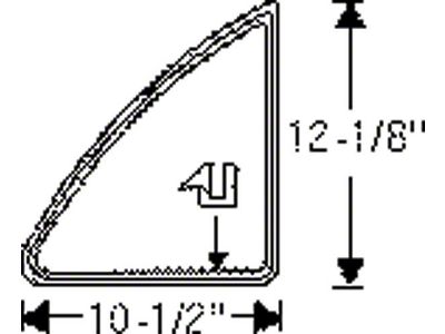 Weatherstripping,Fixed Rear Door Window,150 4-Door,49-52