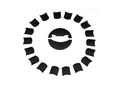 Chevy Wheel Cover Decal Set, Bel Air, 1957