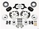 Chevy Wilwood Front Disc Brake Kit, Black Anodize Caliper,Plain Face Rotor,11.75, Forged Dynalite Pro Series 1955-1957