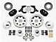 Chevy Wilwood Front Disc Brake Kit, Black Anodize Calipers, SRP Drilled & Slotted Rotors, 11.75, Forged Dynalite Pro Series, 1955-1957