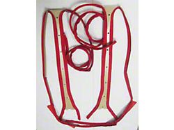 Chevy Windlace Set, Presewn To Center Boards, 4-Door Sedan And Station Wagon, 1955-1957