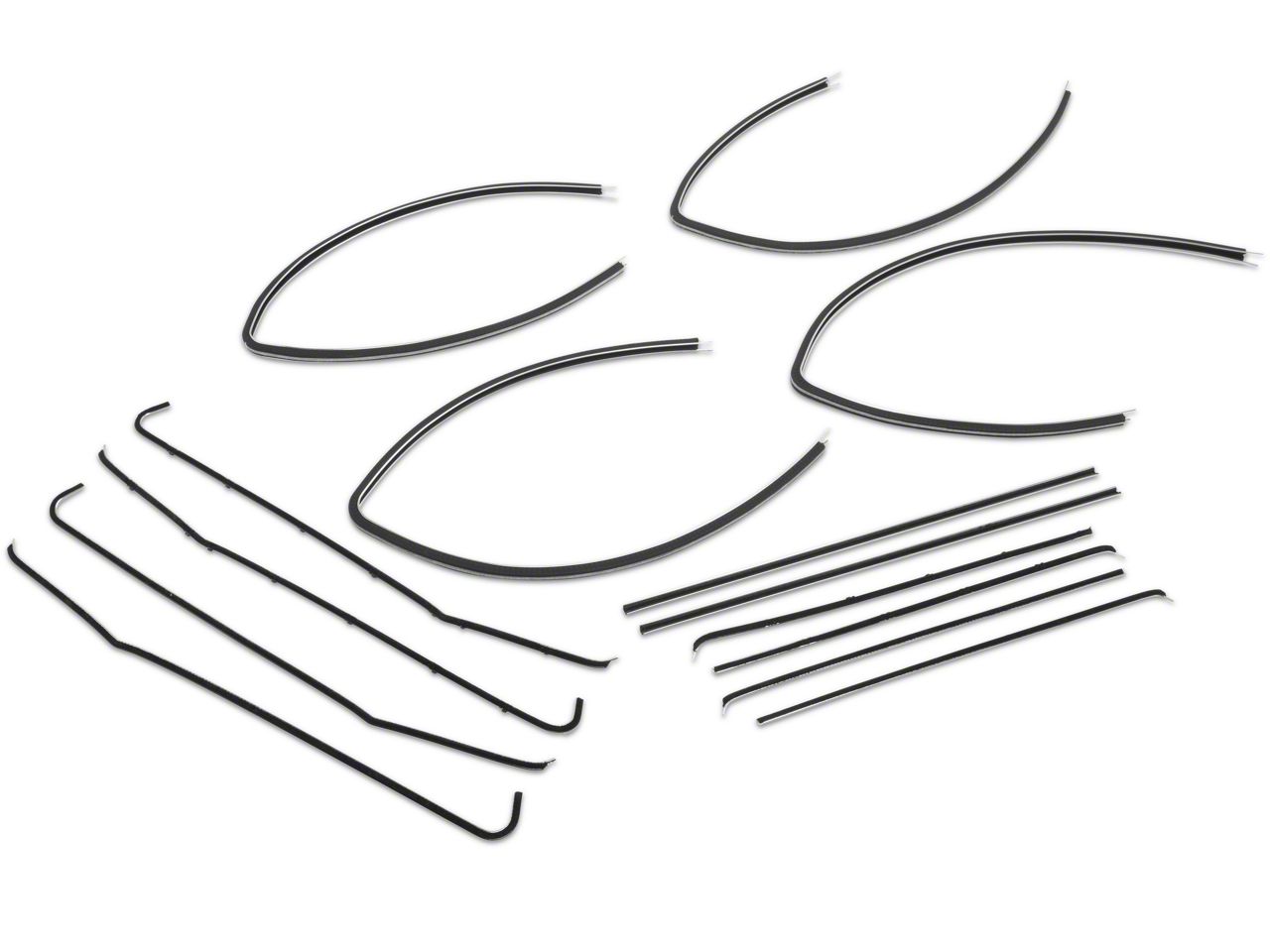 Ecklers Window Felt Kit (55-57 150, 210 2-Door Sedan)
