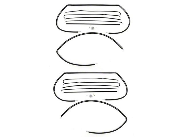 Window Felt Kit,For Vent Delete,2-Dr Sedan,150/210,55-57