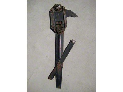 Chevy Window Regulator, Left, Front, 4-Door Sedan & Wagon, Used, 1955-1957