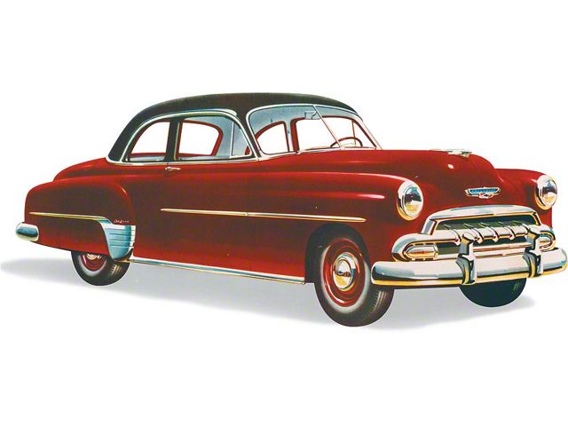 Chevy Windshield, Business Coupe, Sport Coupe And Styleline 2 & 4-Door, Sedan, Right, 1949-1952